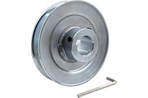 Saelno AB450-1 Single Groove Web Sheaves,v Belt Pulley 1 inch bore 4.5" OD,Motor Pulley Carbon Steel for A B 5L 4L V-Belts