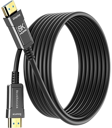 CL3定格HDMIケーブル、8K 48Gbps 光ファイバー超高速ロングHDMI Amazon.com: BlueRigger 8K Fiber Optic HDMI Cable 25FT