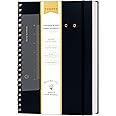Yoment Spiral Notebook 8.5 x 11 A4 Large Notebooks for Work College Ruled Journaling Notebooks, 100 GSM Paper, Spiral Bound Journal for School Note Taking Writing, A4 Black