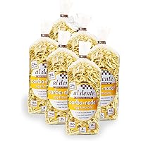 Al Dente Carba-Nada Egg Fettuccine, 10-Ounce Bags (Pack of 6)