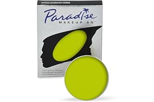 Mehron Makeup Paradise Makeup AQ Refill Size | Stage & Screen Performance, Face & Body Painting, Beauty, Cosplay, and Halloween | Water Activated Face Paint, Body Paint .25 oz (7 ml) (Lime)