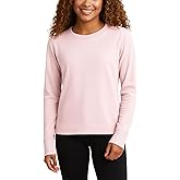 Spyder Womens Crewneck Sweatshirt - Soft Fleece Stretch UPF30+ Lightweight Long Sleeve Pullover Sweatshirt for Women