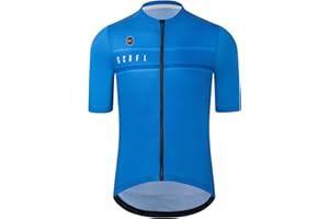 GCRFL Cycling Jersey Men Shorts Sleeves Road Bike Jersey Bicycle Tops Shirt, Zipper Pocket UPF 50+ Lightweight PRO Race Fit