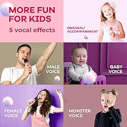 YLL Mini Karaoke Machine for Kids Adults, Portable