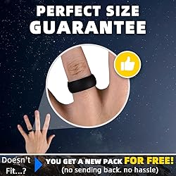 Egnaro Silicone Ring Men 1/4/5/6/7 Multipack of