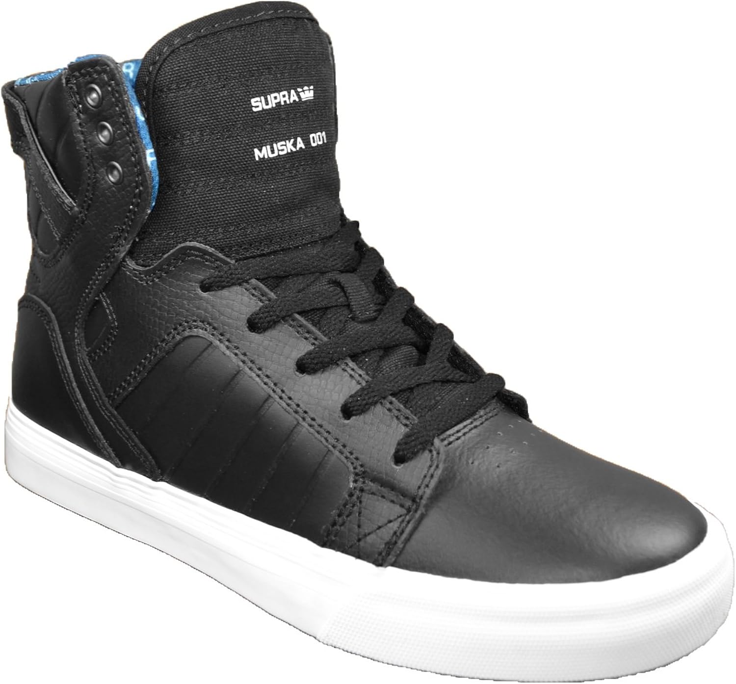 supra skytop black white