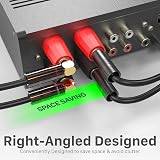 FosPower Right Angle Banana Plugs 6 Pairs 12 pcs 24K Gold Plated view 3