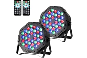 YIIXUYO Stage Lights, Dj Party Lights, 36 Led Par Light with Remote & DMX Controlled (2)