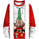 SANKILL Ugly Christmas Sweaters For Men Women Funny Christmas Sweater For Couples Ugly Christmas Sweatshirt
