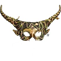 【紅子】Snake frame belt a maiden devil Amazon.com: Medusa Fairy Ram Horns Masquerade Mask Snake