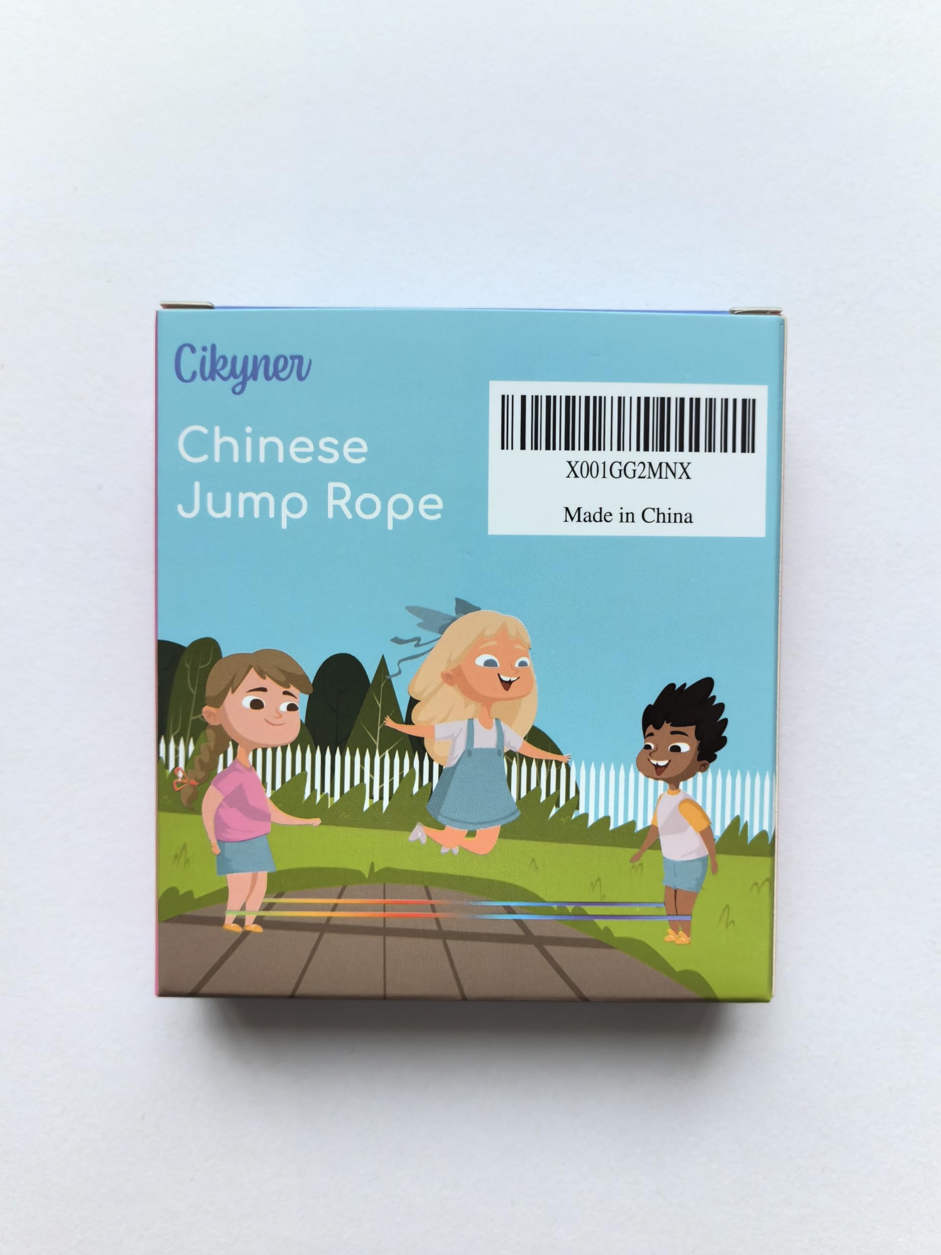 Cikyner Chinese Jump Rope, 4m Long 1.5cm Wide Elastic Chinese Ropes with Instructions French Skipping Rainbow Band for Indoor and Outdoor Children Jumpsies Games, Ideal for Gifts for Girls and Boys
