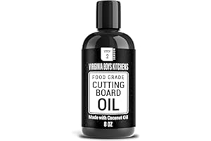 Virginia Boys Kitchens Coconut Cutting Board Oil - NO Mineral Oil - Food Safe Wood Seasoning for Kitchen Countertops, Cutting Boards, and Butcher Blocks - Made in USA