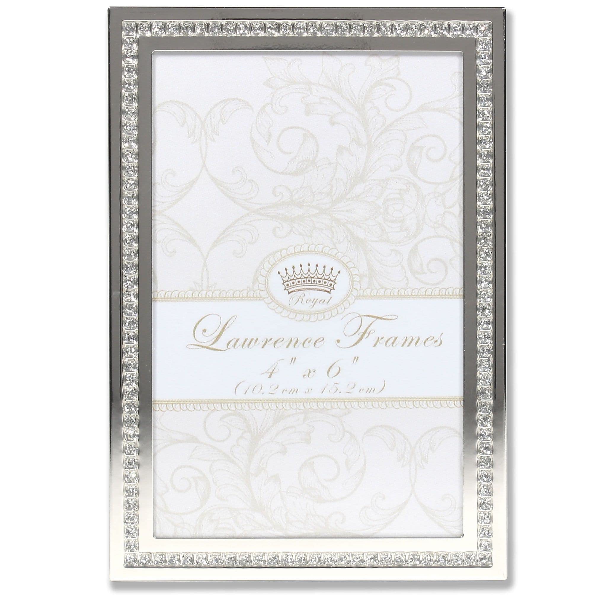 Lawrence Frames 4x6 Dazzle Silver and Glitter Picture Frame