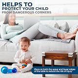 Hoffenbach 20x Baby Corner Protectors Soft Foam Edge Guard White view 2