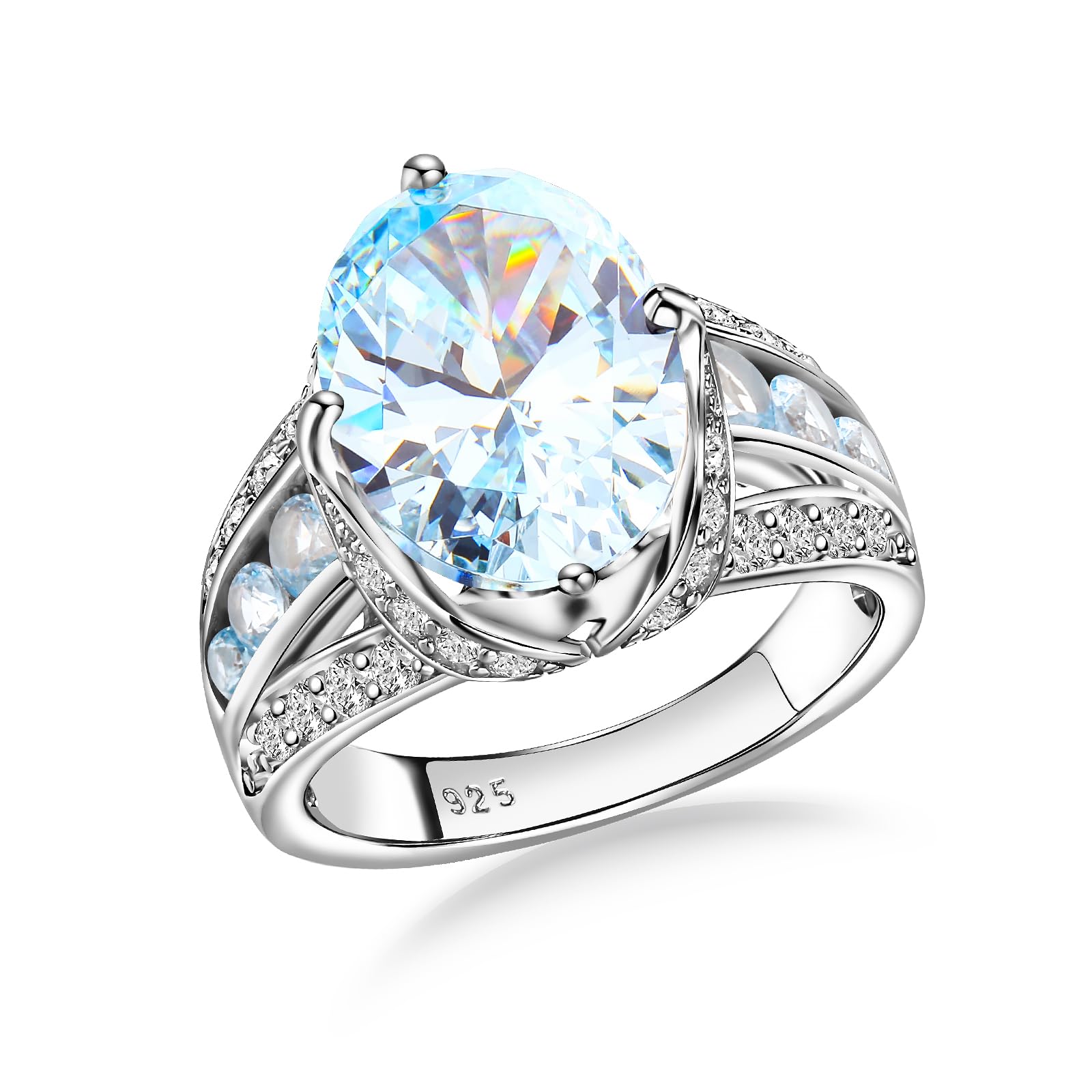 AGRULE March Birthstone Rig 11.39 Carat Statement