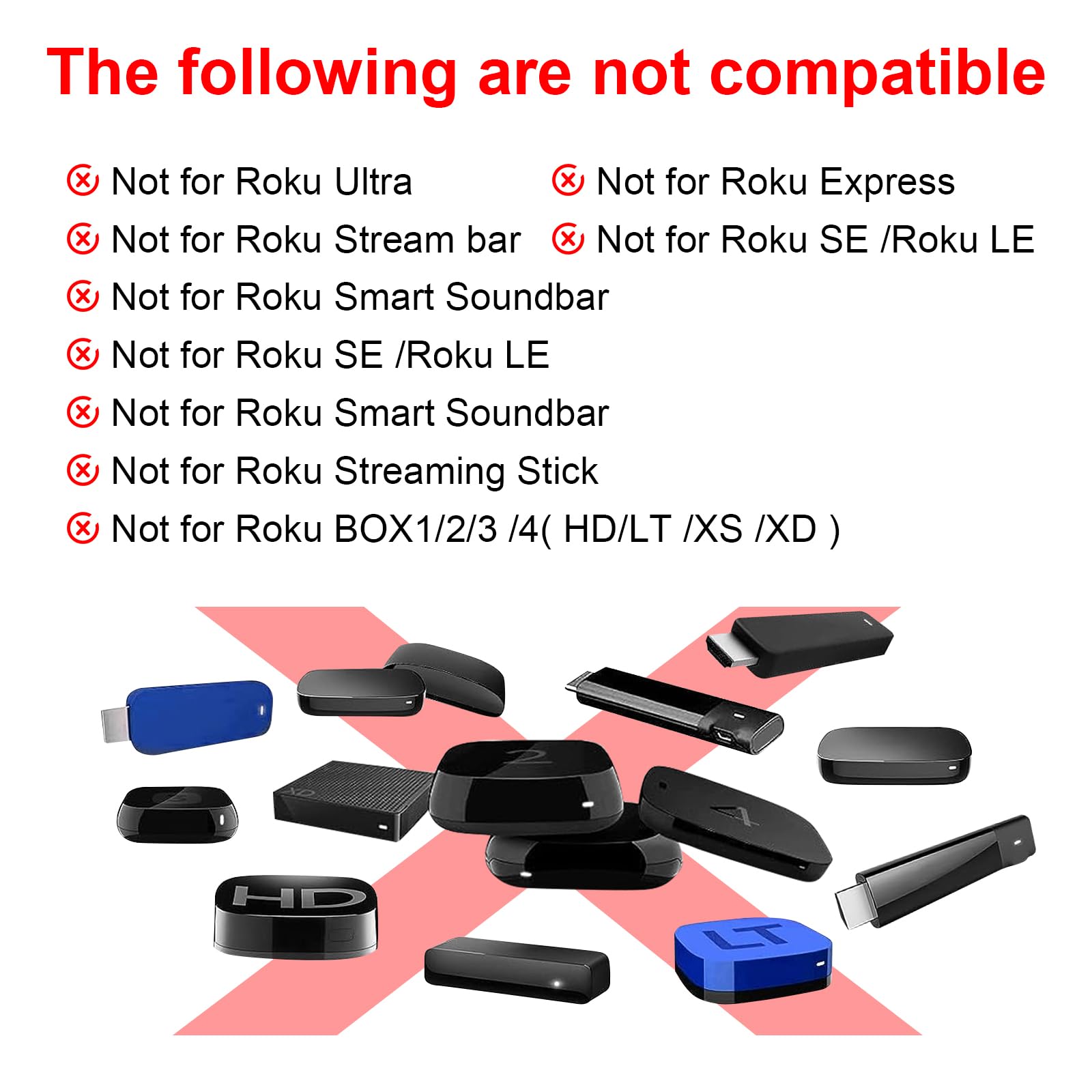 Remote for Roku TV, 2-Pack Replacement for Roku TV Remote Compatible for TCL Roku/Onn Roku/Hisense Roku/Philips Roku/Sharp Roku/Westinghouse Roku/Insignia Roku TV [Remote Control for Roku TV Only]