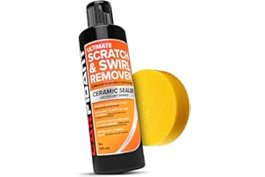 Carfidant Scratch and Swirl Remover - Car Scratch Remover for Vehilces Paint - Polishing Compound for Cars with Buffer Pad - 