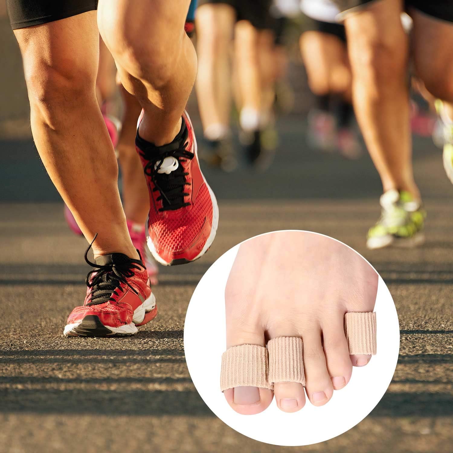 Toe Cushion Tube Toe Tubes Sleeves Soft Gel Corn Pad Protectors for Cushions Corns, Blisters, Calluses, Toes and Fingers (16 Pieces, Mixed Size Toe Cushion Tube): Health & Personal Care