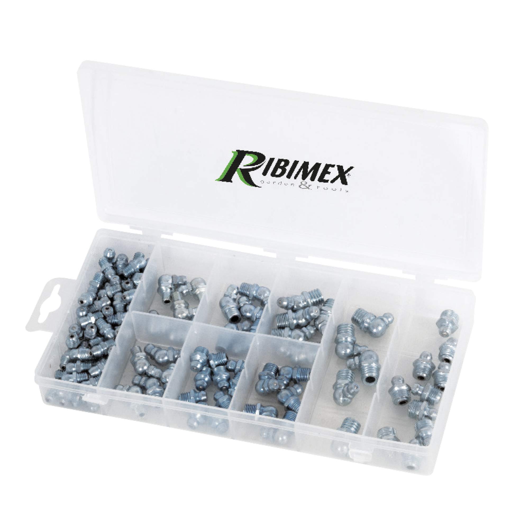 Ribimex PRGOU110GRA Set of 110 Grease Makers, White and Grey, Various Sizes