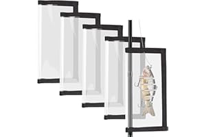 Bombrooster Fishing Lure Wrap-5 Packs Baits Covers Transparent, Fish Hook Protectors Medium Large