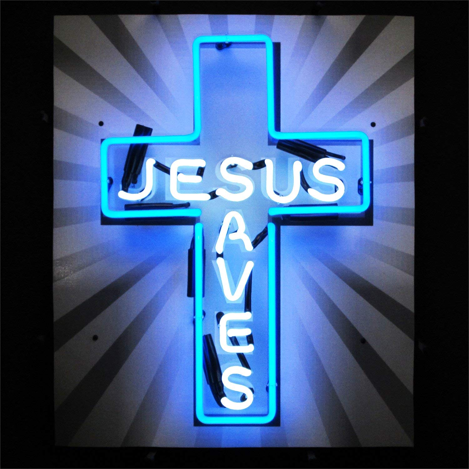 Neonetics 5JSAVES Jesus Saves Neon Sign