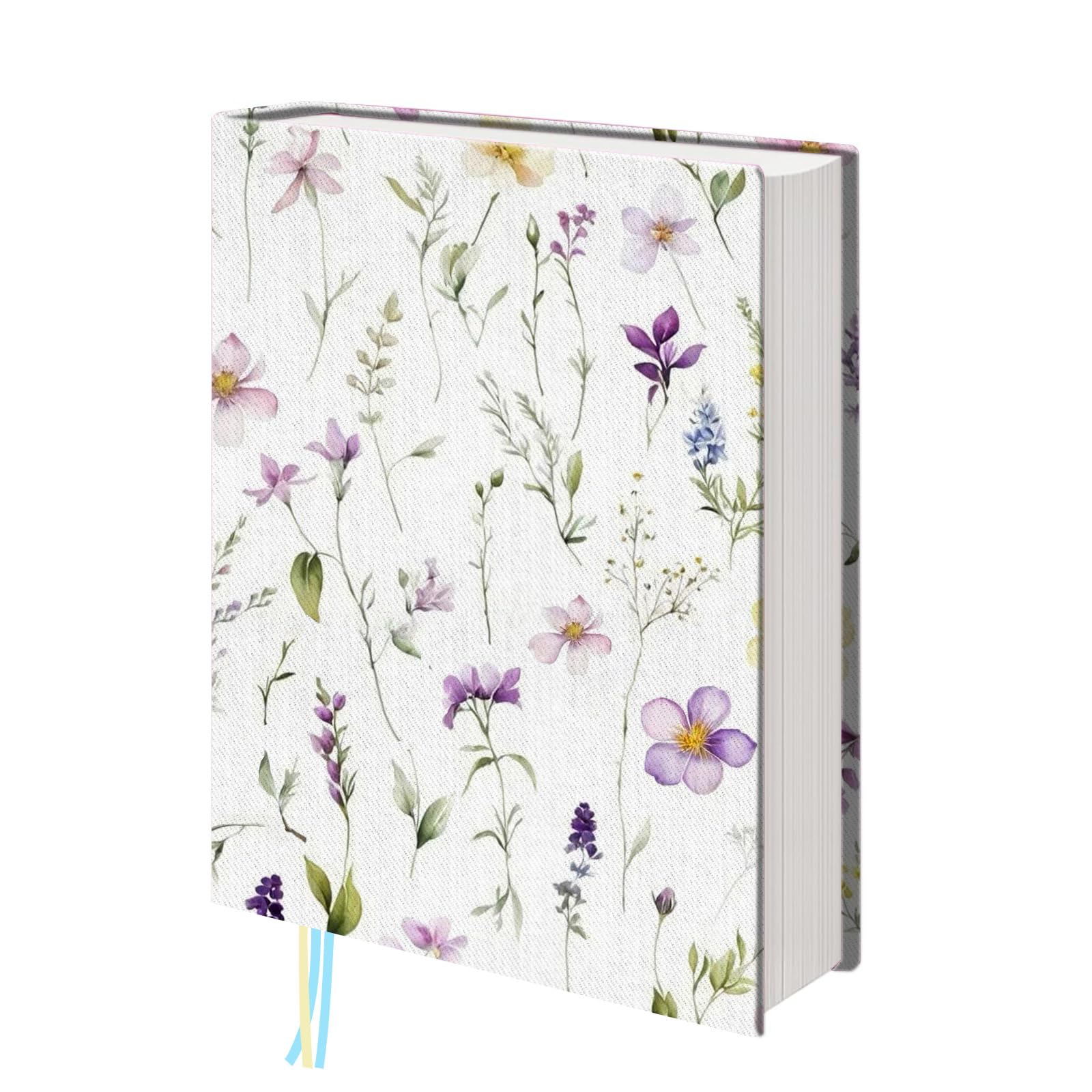 Photo 1 of QRZIQRZ Floral Book Covers for Soft Cover Books, Washable Book Protector with Bookmark, Adjustable Book Cover for Paperback Hardcover Bible Novels, Book Lovers Gifts