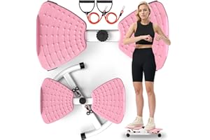 OSCILLATING SLIM Waist Twister Ab Machine with 300 lbs Weight Capacity Anti-slip twist board Noiseless Home Gym Exercise Equipment for Women Men