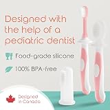 Cherish Baby Care 0-2 Years Toothbrush Kit 3-Pack Pink BPA-Free view 6