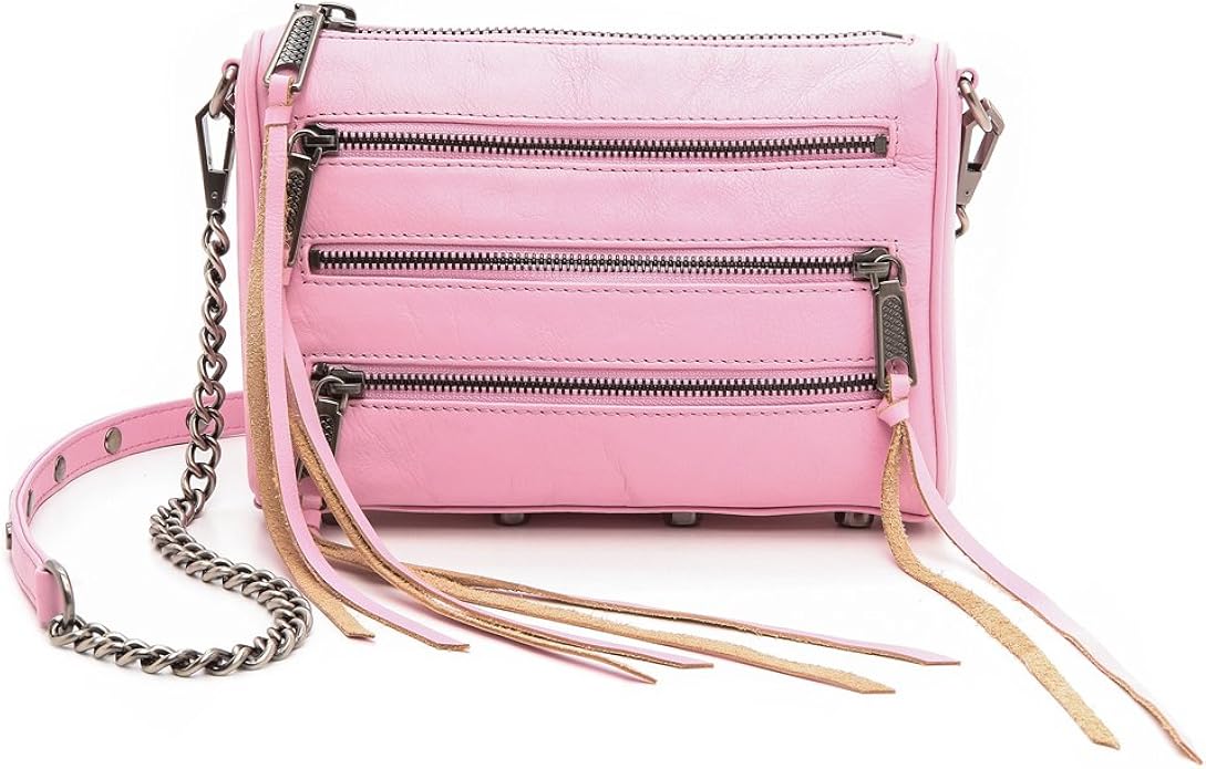 Rebecca Minkoff Mini 5zip Convertible Cross Body Bag, Dusty Pink, One