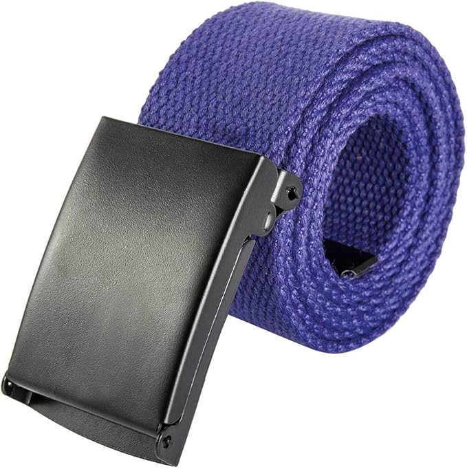 Ericcay Belt Fabric Belt Jeans Stylish Buckle Smooth Belts Belt With