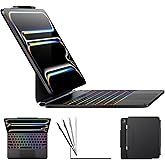 typecase Edge Magic-Style Magnetic Keyboard Case for iPad Pro 13 M5/M4 | Easy-Set Floating Cantilever Stand, Click-Anywhere Trackpad, 11-Color Backlight; for Pro 13 M5/M4, Black