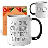 Funny Retirement Gifts for Women Men - Humorous Farewell Present for Retirees, Coworkers, Boss, Nurse, Teacher - Unique Retirement Coffee Mug 11oz Ceramic Cup for Office Retirement Party -19