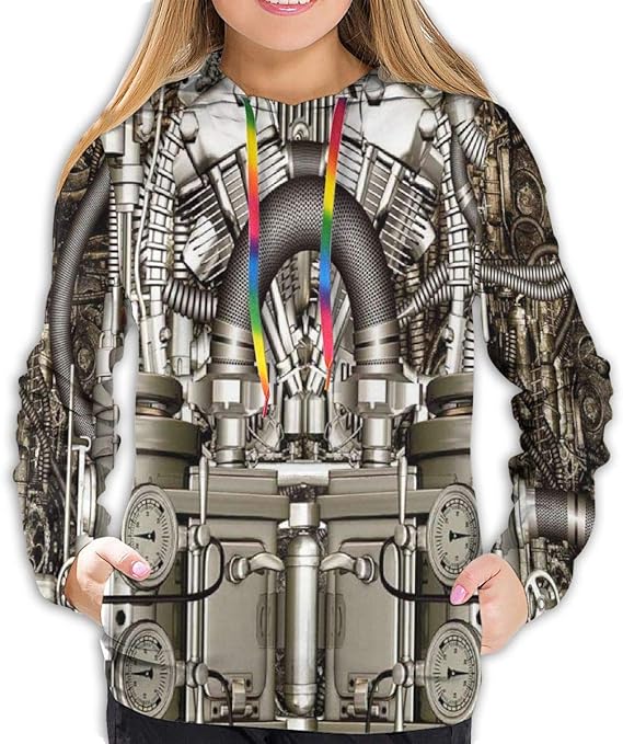 Women's Hoodies Tops, Two Cylinder Engine Engineer Bikes and Cars