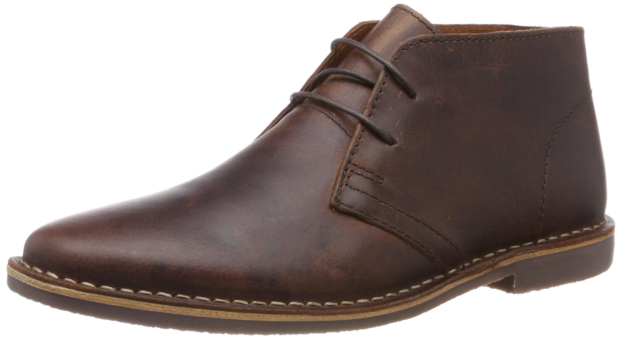red tape chukka boots in tan leather