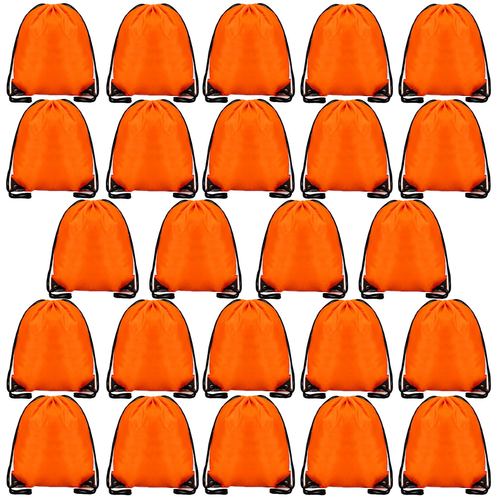 YOSERA 24 Pcs Drawstring Bag,Drawstring Backpack Bags for Gym School Travel Picnic Storage Kids Adults,Pe Sport String Backpack Gift Bags for Girls Boys