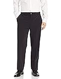 Savane Men's Flat Front Active Flex 4-Way Stretch