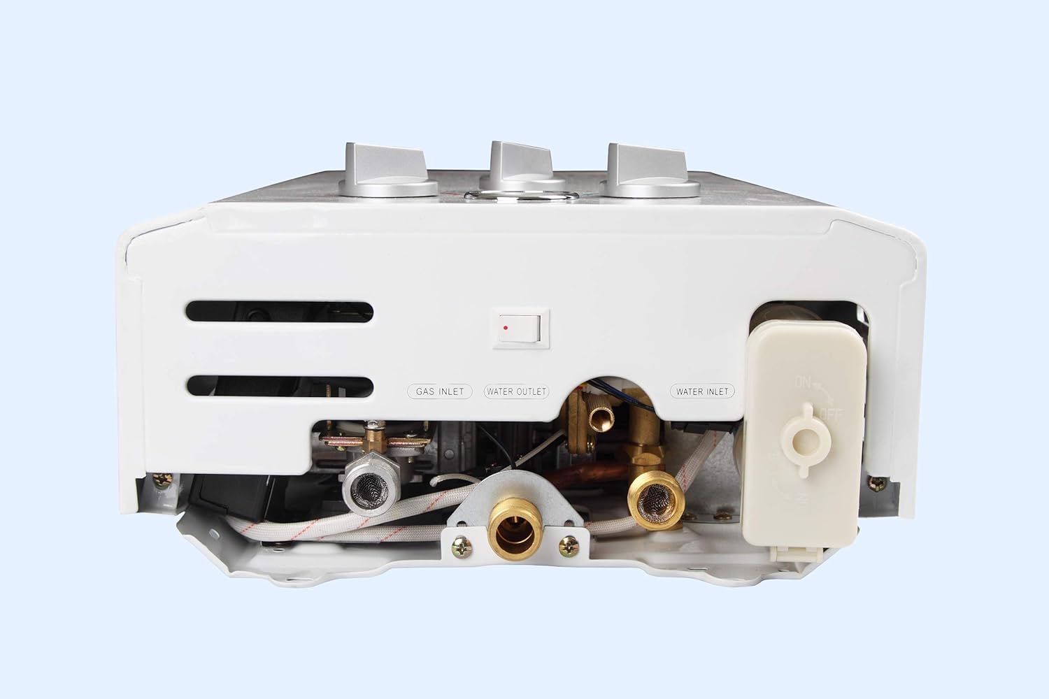 Tankless Water Heater, GASLAND Outdoors BE158 1.58GPM 6L Outdoor Portable Gas Water Heater, Propane Water Heater, Overheating Protection, Easy to Install, Use for RV Cabin Barn Camping Boat, White - - 