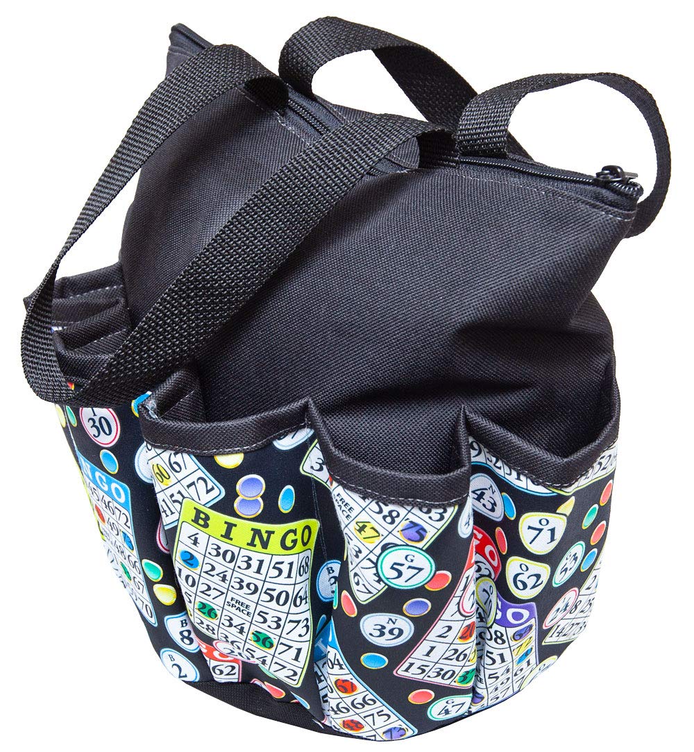 ABS Novelties Bingo Pattern 10 Pocket Tote (Black)