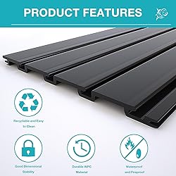 NeatiEase Slatwall Panel Wall Storage Systems, 4 x