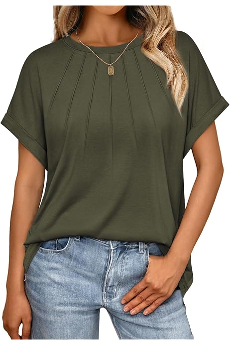 Damas Camisetas Mujer Verano Amazon Blusas Elegantes Blusones