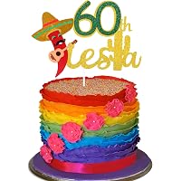 Taco Bout 60 Glitter Banner - 60th Birthday Fiesta Party Decor, Pre-Strung & Adjustable - View #6
