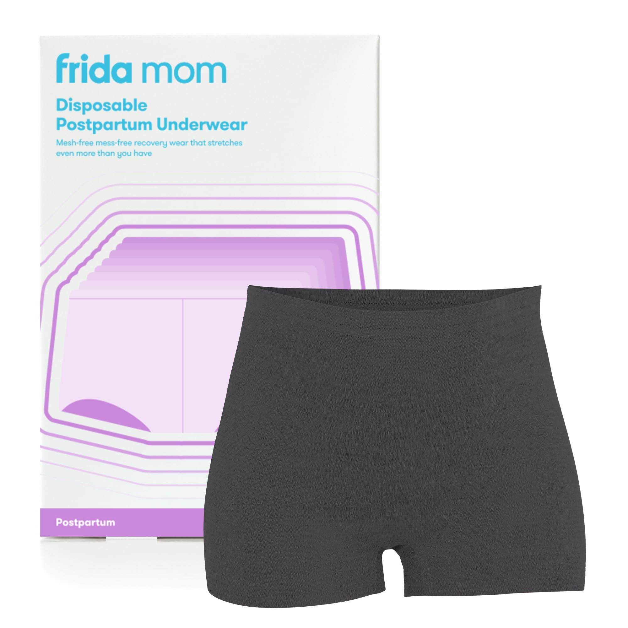 Photo 1 of Frida Mom Women's Standard Boyshorts, Black, Regular (Waist 28"-42" Stretched)
