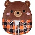 Squishmallows 7.5" Omar The Bear in Plaid Shirt