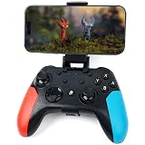 WZUICOV Bluetooth & Wired Controller for Switch 1&2, iOS, Android - Compatible with iPhone, iPad, TV Box, PC, Tesla, Includes Phone Mount, 2x USB-C Cables & C-A Adapter
