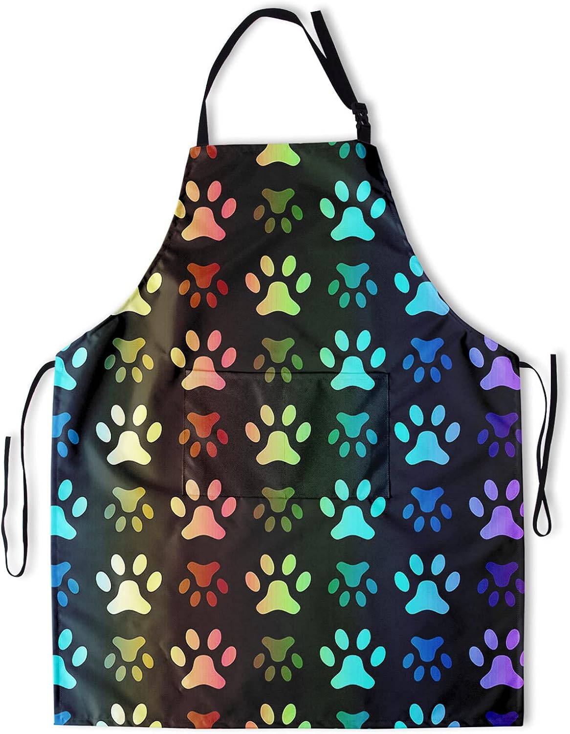 Granbey Dogs Paw Apron Colorful Pet Paws Durable Aprons Funny Dog ...