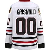 PSOOO Griswold #00 Movie Hockey Jerseys Stitched Letters and Numbers S-XXXL
