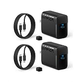 Anker 45W USB C Charger Block, 2-Pack Type C Charger Fast Charging | Phone Charger Includes 5ft USB-C Cable,For iPhone 18 Pro/17/16 Series,iPad, Galaxy S24 Ultra and More