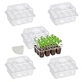 Bonviee 5-Pack Seed Starter Trays for Indoor