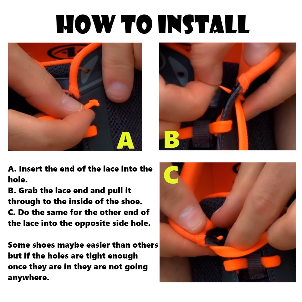 Shackcom No Tie Shoelaces for Men, Women&Kids-Elastic Tieless Shoelaces Adults Sports - Flat Waterproof Stretchy Silicone Shoe Laces with Multicolor for Causual Shoes and Athletic Running Shoes-Eliminate Loose Shoelace Accidents