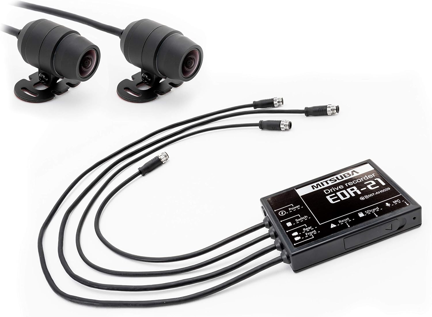 Amazon Co Jp Mitsuba ミツバサンコーワ バイク専用ドライブレコーダー 前後2カメラ搭載スタンダードモデル 品番 Edr 21 車 バイク
